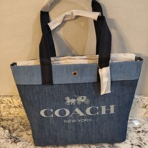 Coach Denim Tote
